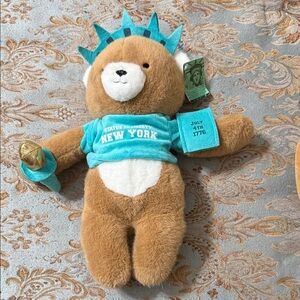 Statue of Liberty Bear plush  13” from NYC